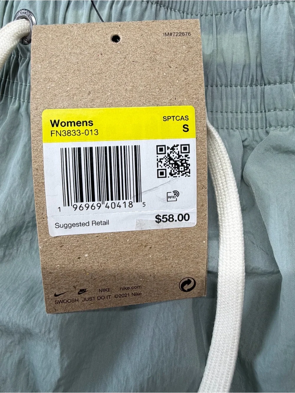 Nike Sportswear Woven Skirt NWT  Mint Green White Size S